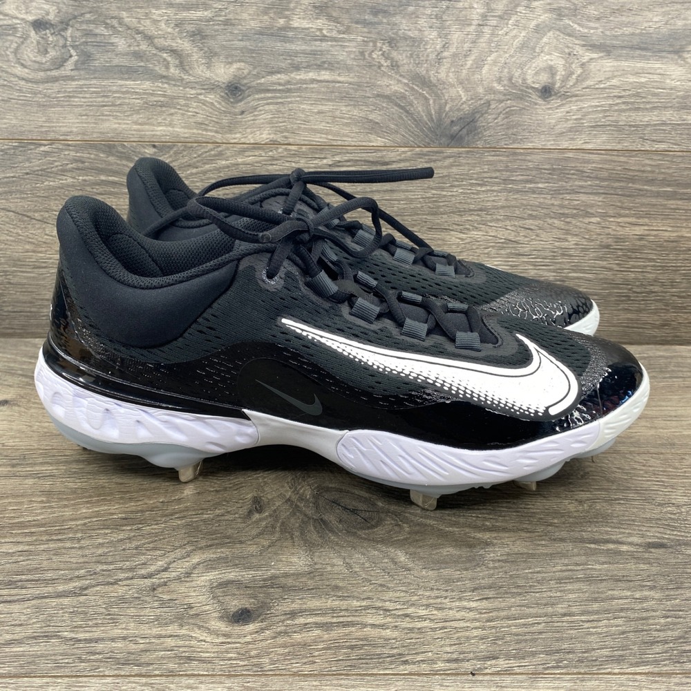 Nike Huarache Elite 4 Baseball Cleats Mens 13 Black White DJ6521-001 Metal